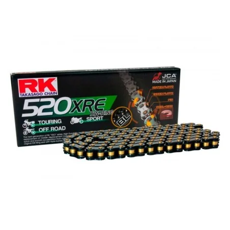Cadena de transmisión RK XRE 520/525 Negro y Dorado