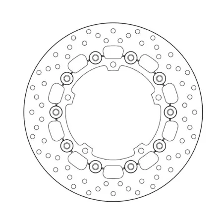 Disco Delantero Brembo serie ORO redondo flotante YAMAHA MT-07