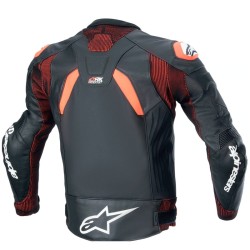 ALPINESTARS GP Plus R V4 Rideknit Jacke Schwarz / Fluo Rot / Weiß 2