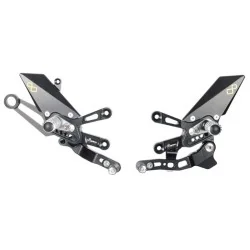 EINSTELLBARE GELENKFUSSRASTEN REVERSE BOX LIGHTECH APRILIA RSV4 1100 R 21-23