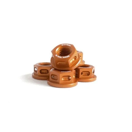 Tuercas ergal CNC EVOTECH para corona M12x1.25