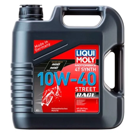 Aceite Liqui Moly 4T Synth 10w40 Street Race, 4L