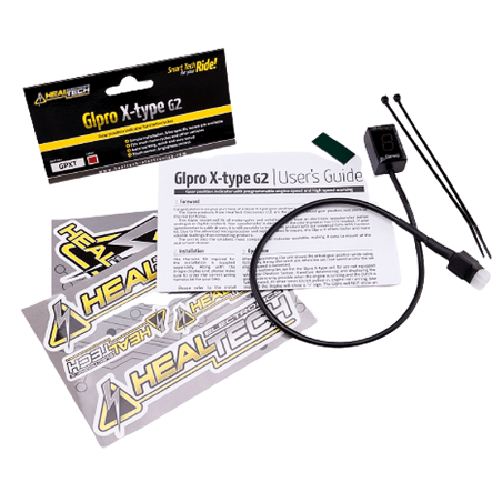 HEALTECH GIPRO X-TYPE G2 Ganganzeige für APRILIA SORSODURO / SILBER