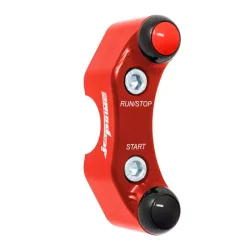 Jetprime JP PLD 017 R Rechter Stift RACING 2 Knöpfe Jetprime HONDA CBR 1000 RR 2017-2019 ROT 2