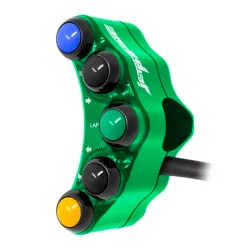 Jetprime JP PLS 064 V Ananas Left STREET 5 Knöpfe Jetprime KAWASAKI ZX-6 / ZX-10 GRÜN 2