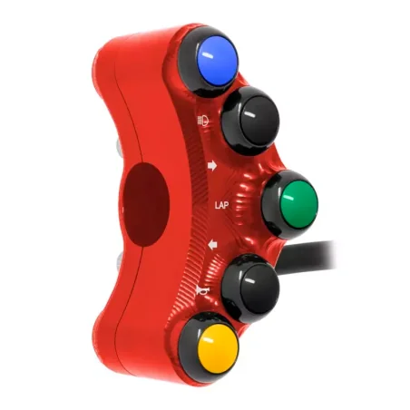 JETPRIME JP PLS 064 V Piña Izquierda CALLE 5 botones Jetprime KAWASAKI ZX-6 / ZX-10 ROJO