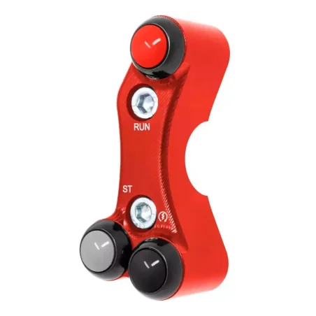 Interruptor de manillar derecho JETPRIME KAWASAKI ZX-6 / ZX-10 ROJO