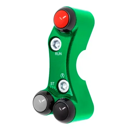 JETPRIME JP PLDB 064 V Interruptor de manillar derecho JETPRIME KAWASAKI ZX-6 / ZX-10 ORIFICIOS DESALINEADOS VERDE