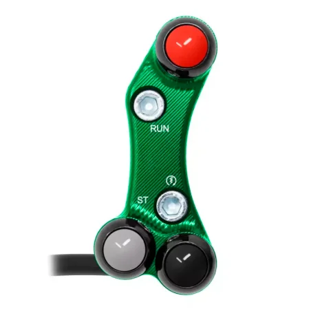JETPRIME JP PLDB 064 V Interruptor de manillar derecho JETPRIME KAWASAKI ZX-6 / ZX-10 ORIFICIOS DESALINEADOS VERDE