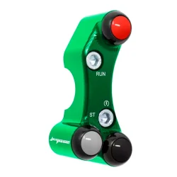 JETPRIME JP PLDB 064 V JETPRIME rechter Lenkerschalter KAWASAKI ZX-6 / ZX-10 FEHLERHAFTE LÖCHER GRÜN 2