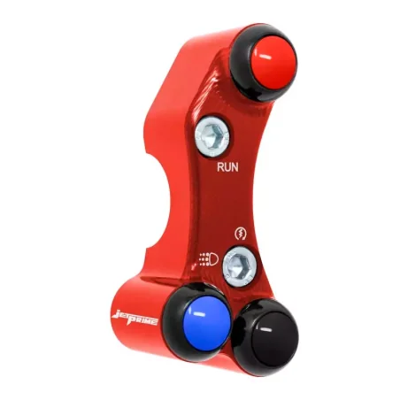 JETPRIME JP PLDB 044 R Interruptor manillar derecho JETPRIME KAWASAKI ZX-6R 2019-2022 VERDE ORIFICIOS DESALINEADOS