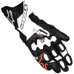 ALPINESTARS GP Plus R V3 Handschuhe Schwarz / Weiß / Rot Fluo