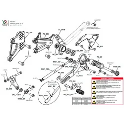 BONAMICI RACING Fußrasten für Kawasaki ZX-6R „PRO“ 2020-2025 2