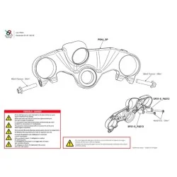 COLUMNA / TIJA SUPERIOR DE DIRECCIÓN BONAMICI RACING KAWASAKI ZX-6R 2020-2025 2