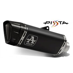 ARROW Pista-Auspuff zugelassen in schwarzem Titan für KAWASAKI ZX-6R / 636 24-25