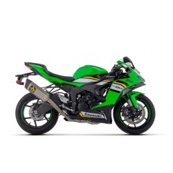 Kompletter ARROW Pista-Auspuff ohne Zulassung in Titan mit Titankrümmern für KAWASAKI ZX-6R / 636 24-25 2