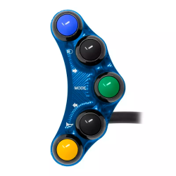 Jetprime JP PLS 011 B Piña Izquierda Carretera 7 botones Jetprime SUZUKI GSX-R 1000 2017-2021 AZUL