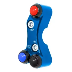 JETPRIME JP PLDB 011 B Interruptor manillar derecho JETPRIME SUZUKI GSX-R 1000 2017-2021 ORIFICIOS DESALINEADOS AZUL 2