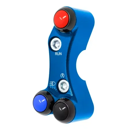 JETPRIME JP PLDB 011 B Interruptor manillar derecho JETPRIME SUZUKI GSX-R 1000 2017-2021 ORIFICIOS DESALINEADOS AZUL