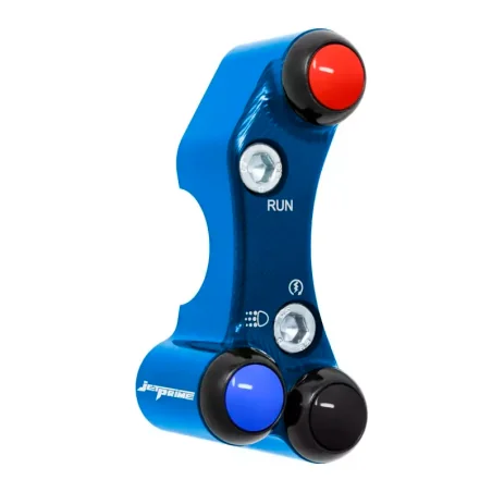 JETPRIME JP PLDB 011 B Interruptor manillar derecho JETPRIME SUZUKI GSX-R 1000 2017-2021 ORIFICIOS DESALINEADOS AZUL