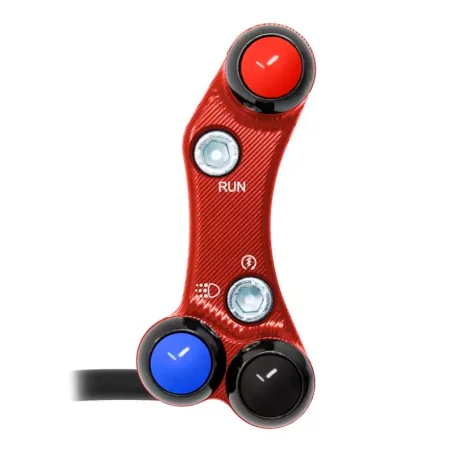 JETPRIME JP PLDB 011 R Interruptor manillar derecho JETPRIME SUZUKI GSX-R 1000 2017-2021 ORIFICIOS DESALINEADOS ROJO