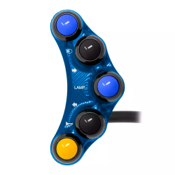 Jetprime JP PLS 073 B Piña Izquierda Carretera 7 botones Jetprime YAMAHA YZF-R7 2022-2024 AZUL