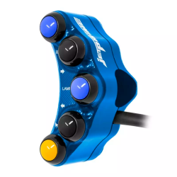 Jetprime JP PLS 073 B Piña Izquierda Carretera 7 botones Jetprime YAMAHA YZF-R7 2022-2024 AZUL 2