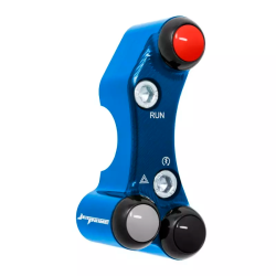 JETPRIME JP PLDB 073 B JETPRIME Rechter Lenkerschalter YAMAHA YZF-R7 2022-2024 VERSCHIEBENE LÖCHER BLAU 2