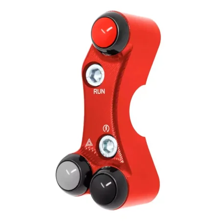 JETPRIME JP PLDB 073 R Interruptor manillar derecho JETPRIME YAMAHA YZF-R7 2022-2024 ORIFICIOS DESALINEADOS ROJO
