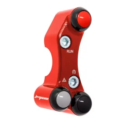 JETPRIME JP PLDB 073 R Interruptor manillar derecho JETPRIME YAMAHA YZF-R7 2022-2024 ORIFICIOS DESALINEADOS ROJO 2