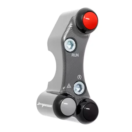JETPRIME JP PLDB 073 T Interruptor manillar derecho JETPRIME YAMAHA YZF-R7 2022-2024 ORIFICIOS DESALINEADOS TITANIO