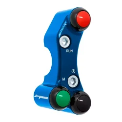 JETPRIME JP PLDB 013 B Interruptor manillar derecho JETPRIME YAMAHA YZF-R6 2017-2022 ORIFICIOS DESALINEADOS AZUL 2