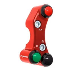 JETPRIME JP PLDB 013 R Interruptor manillar derecho JETPRIME YAMAHA YZF-R6 2017-2022 ORIFICIOS DESALINEADOS ROJO 2