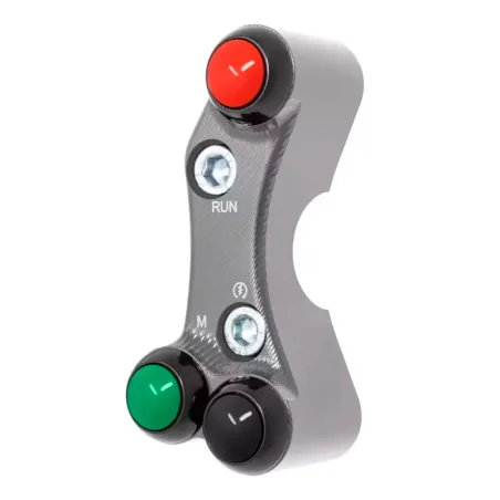 JETPRIME JP PLDB 013 T Interruptor manillar derecho JETPRIME YAMAHA YZF-R6 2017-2022 ORIFICIOS DESALINEADOS TITANIO