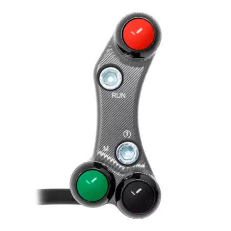 JETPRIME JP PLDB 013 T JETPRIME Rechter Lenkerschalter YAMAHA YZF-R6 2017-2022 VERSCHIEBENE LÖCHER TITAN