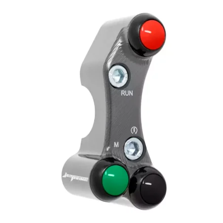 JETPRIME JP PLDB 013 T Interruptor manillar derecho JETPRIME YAMAHA YZF-R6 2017-2022 ORIFICIOS DESALINEADOS TITANIO