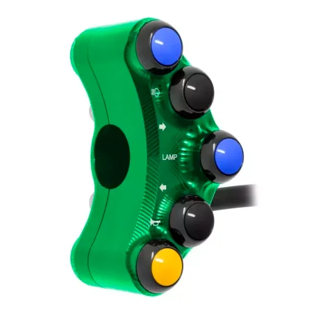 Jetprime JP PLS 074 V Piña Izquierda Carretera 5 botones Jetprime KAWASAKI Z1000 VERDE