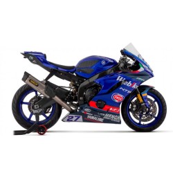 ARROW Indy Race Komplettauspuff, nicht homologiert, aus Titan mit Titankrümmern für YAMAHA YZF 600 R6 17-24 2