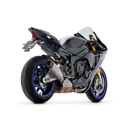 Indy Race EVO Schalldämpfer in Titan mit Carbon-Endkappe für die 2025 Yamaha YZF R1