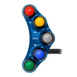 JETPRIME JP PLSR 009TC B Piña Izquierda Racing 5 botones Jetprime APRILIA RSV4 R RR AZUL