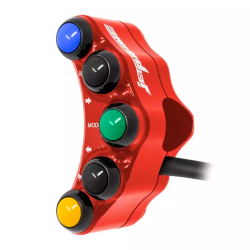 JETPRIME JP PLS 009 R Piña Izquierda Carretera Calle 7 botones Jetprime APRILIA RSV4 R RR RF ROJO 2