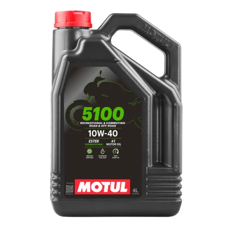 Aceite MOTUL 5100 10W40. Garrafa de 4L. Motores de 4 tiempos.