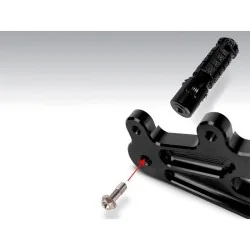 Klappfußrastensatz 69mm+82mm mit 23mm+42mm Schrauben 2
