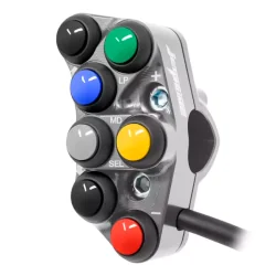 JETPRIME JP PLSR 120 T. Interruptor de manillar izquierdo Racing para Ducati Panigale V4 / S / R TITANIO NUEVO DISEÑO 2