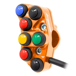 JETPRIME JP PLSR 048 O. Interruptor de manillar izquierdo JETPRIME RACING KTM DUKE 990 2024 NARANJA 2