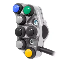 JETPRIME JP PLSR 039 T. Interruptor de manillar izquierdo Racing para Triumph TIGER 900 TITANIO 2