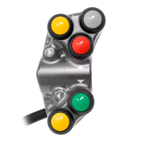 JETPRIME JP PLS 660 T Interruptor de CALLE 12 botones izquierdo para APRILIA RS 660 TITANIO