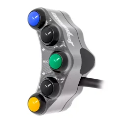 Jetprime JP PLS 044 T Piña Izquierda Carretera 7 botones Jetprime KAWASAKI ZX-6R 636 2019-2022 TITANIO 2