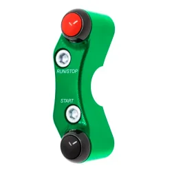 JETPRIME JP PLDB 037 Interruptor de manillar derecho JETPRIME KAWASAKI Z900-RS (orificios desalineados) VERDE 2