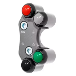 JETPRIME JP PLDB 016 O Interruptor de manillar derecho JETPRIME KTM 1290 SUPERDUKE-ADVENTURE orificios desalineados TITANIO 2